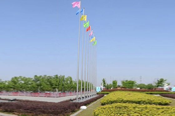 چین بلند برجسته در زمین Flagpole، قطر متغیر قطب پرچم سنگین وظیفه تامین کننده