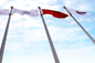 بلند برجسته در زمین Flagpole، قطر متغیر قطب پرچم سنگین وظیفه تامین کننده
